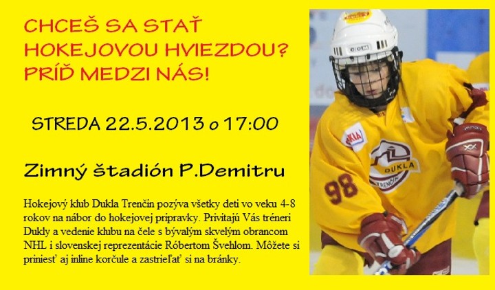 Chceš sa stať hokejovou hviezdou?
